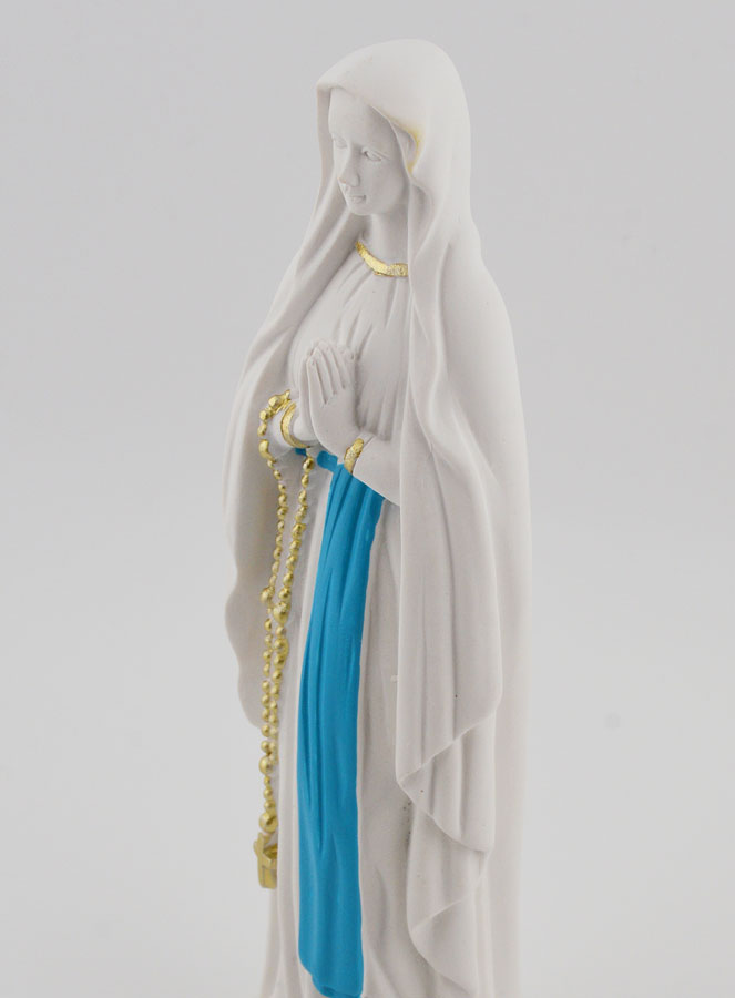 Statue Religieuse Notre Dame de Lourdes - 15cm (pic 3)