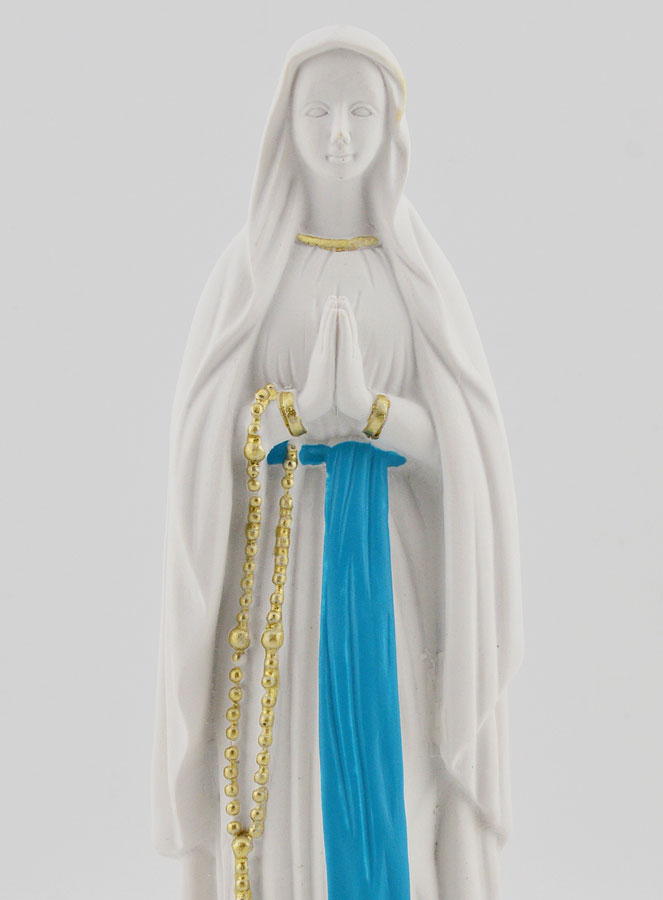 Statue Religieuse Notre Dame de Lourdes - 15cm (pic 4)