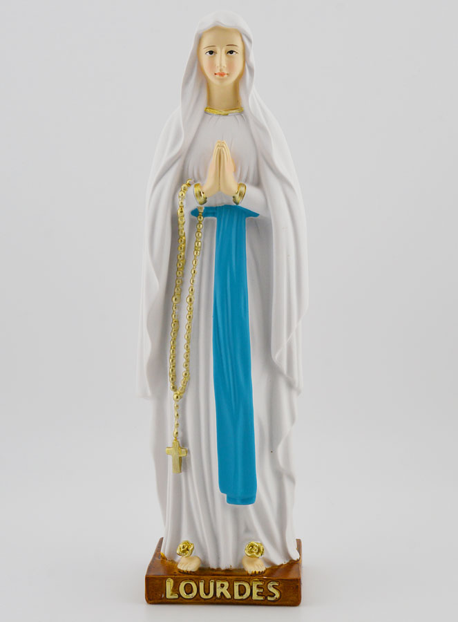 Statue Religieuse Notre Dame de Lourdes - 20cm (pic 1)
