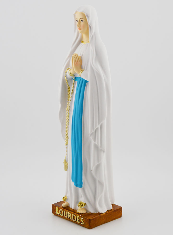 Statue Religieuse Notre Dame de Lourdes - 20cm (pic 2)