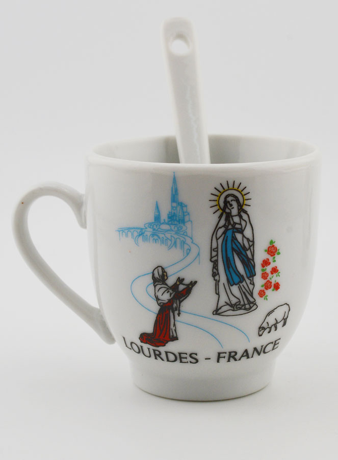 Souvenir de Lourdes - Duo de Tasses à Café (pic 3)