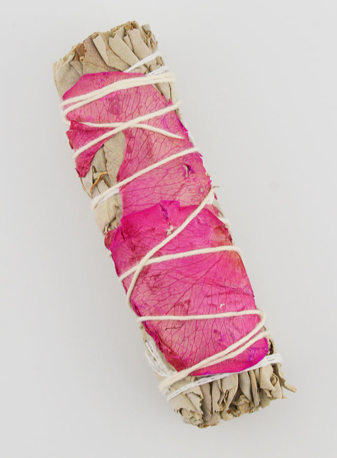 Smudge de Sauge Blanche & Pétales de Rose (pic 1)