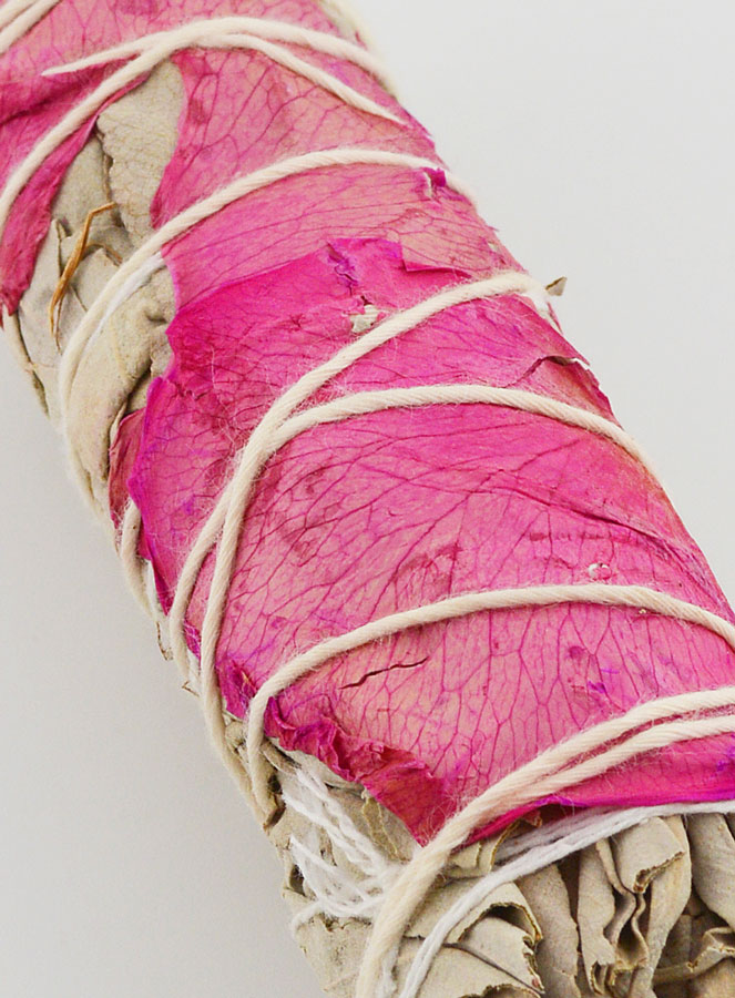 Smudge de Sauge Blanche & Pétales de Rose (pic 4)