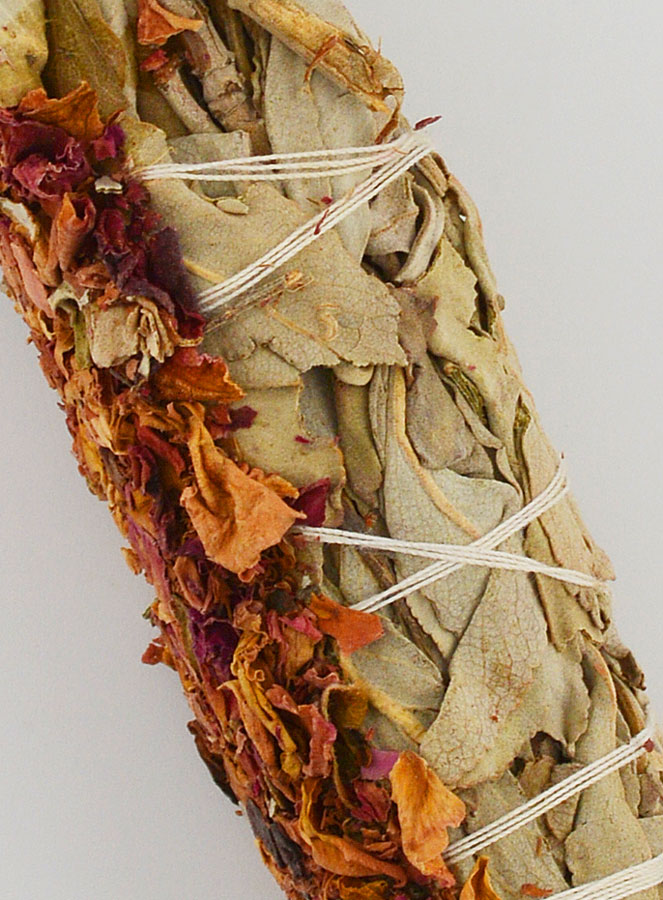 Smudge de Sauge Blanche & Pétales de Rose de Castille (pic 3)