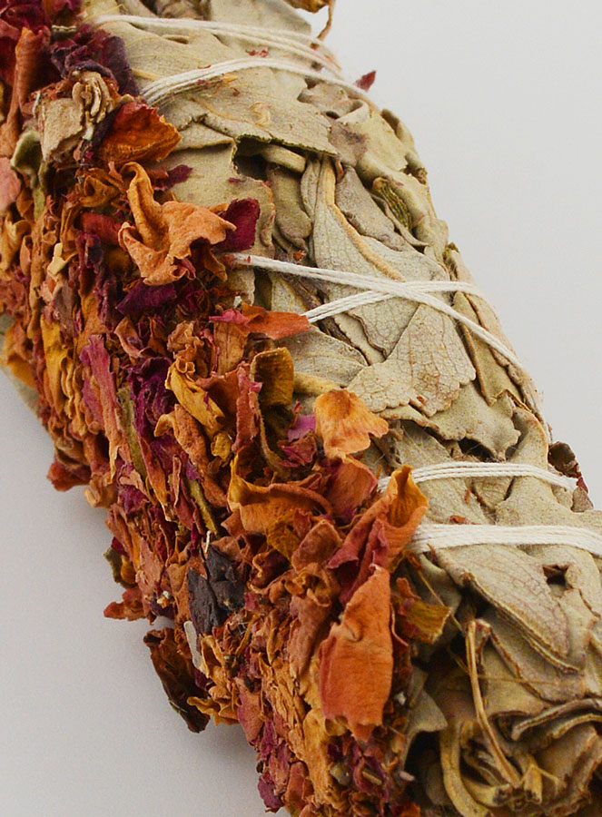 Smudge de Sauge Blanche & Pétales de Rose de Castille (pic 4)