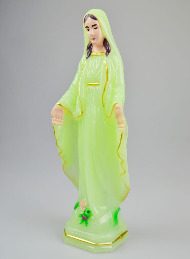 Statue Vierge Miraculeuse Fluo 25cm (pic 3)