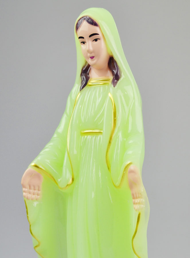 Statue Vierge Miraculeuse Fluo 25cm (pic 4)