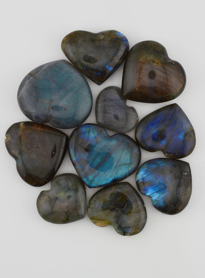 Pierre Naturelle de Labradorite - Coeur (pic 1)