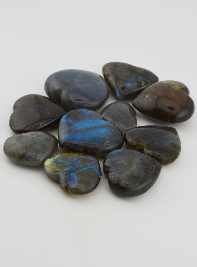 Pierre Naturelle de Labradorite - Coeur (pic 3)