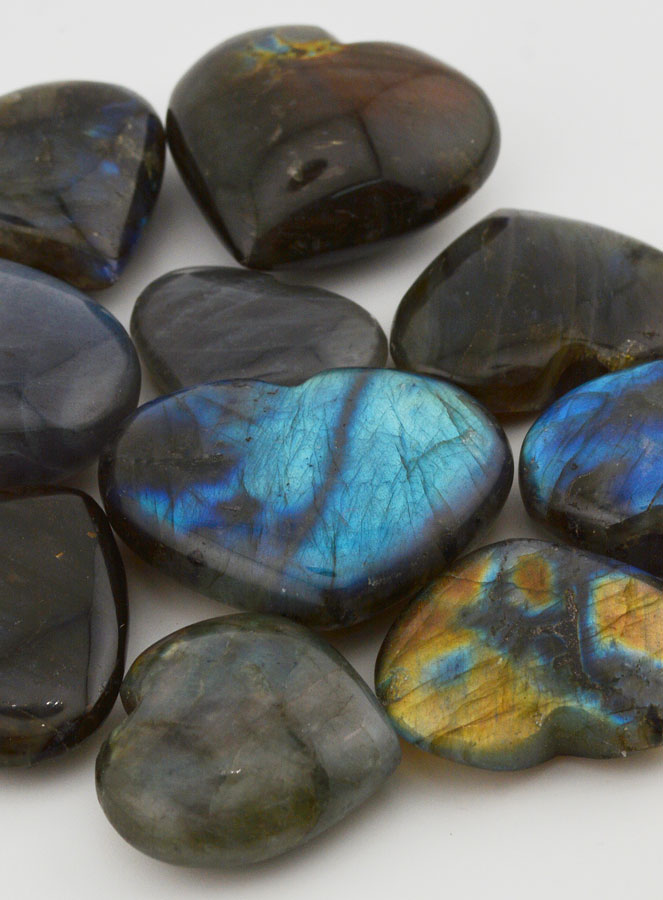 Pierre Naturelle de Labradorite - Coeur (pic 4)