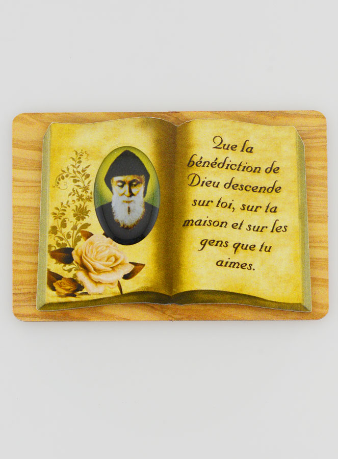 Chevalet Livre 6cm - Saint Charbel (pic 1)