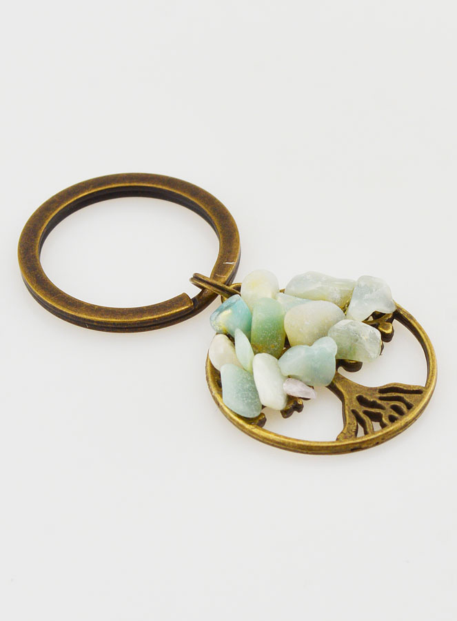 Porte-clés Arbre de Vie & Aventurine (pic 2)