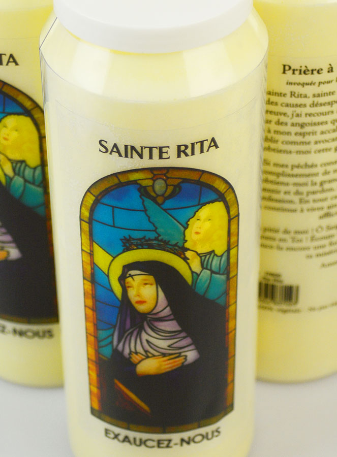 3 Bougies de Neuvaine à Sainte Rita avec Prière (pic 4)