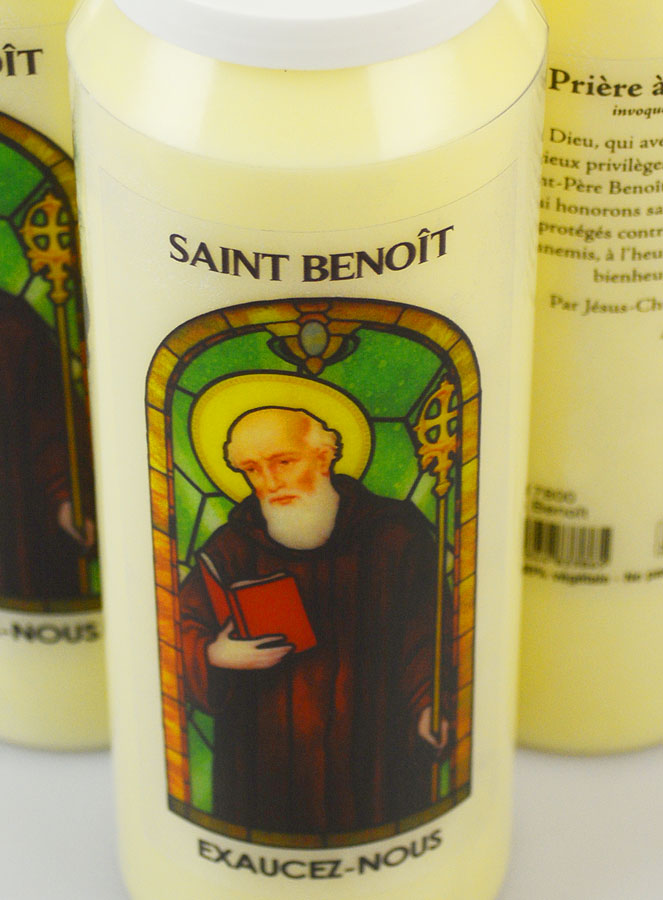 3 Bougies de Neuvaine à Saint Benoît avec Prière (pic 4)