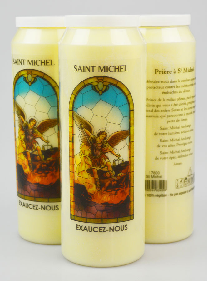 3 Bougies de Neuvaine à Saint Michel avec Prière (pic 1)