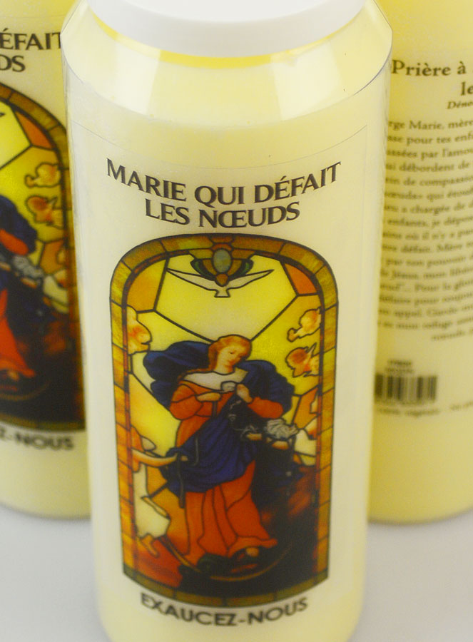 3 Bougies de Neuvaine à Marie qui Défait les Noeuds avec Prière (pic 4)