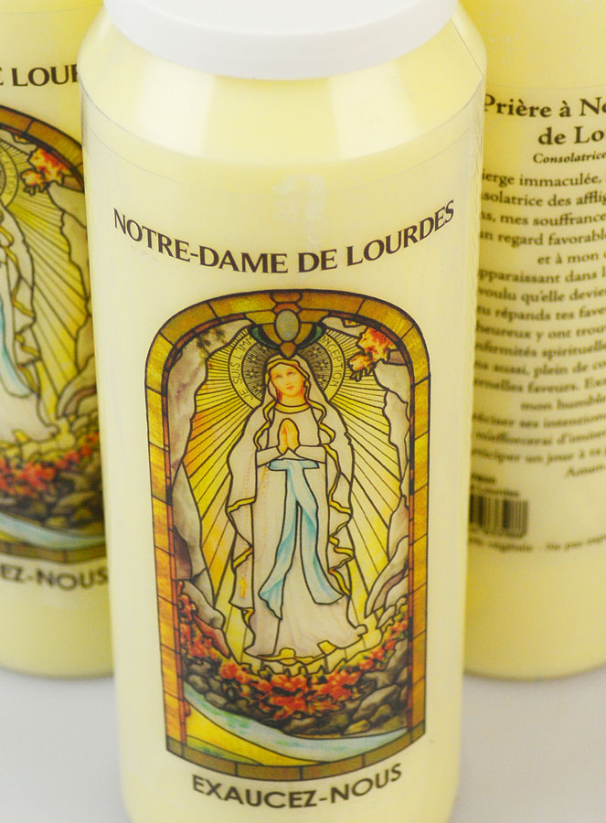 3 Bougies de Neuvaine à Notre Dame de Lourdes avec Prière (pic 4)