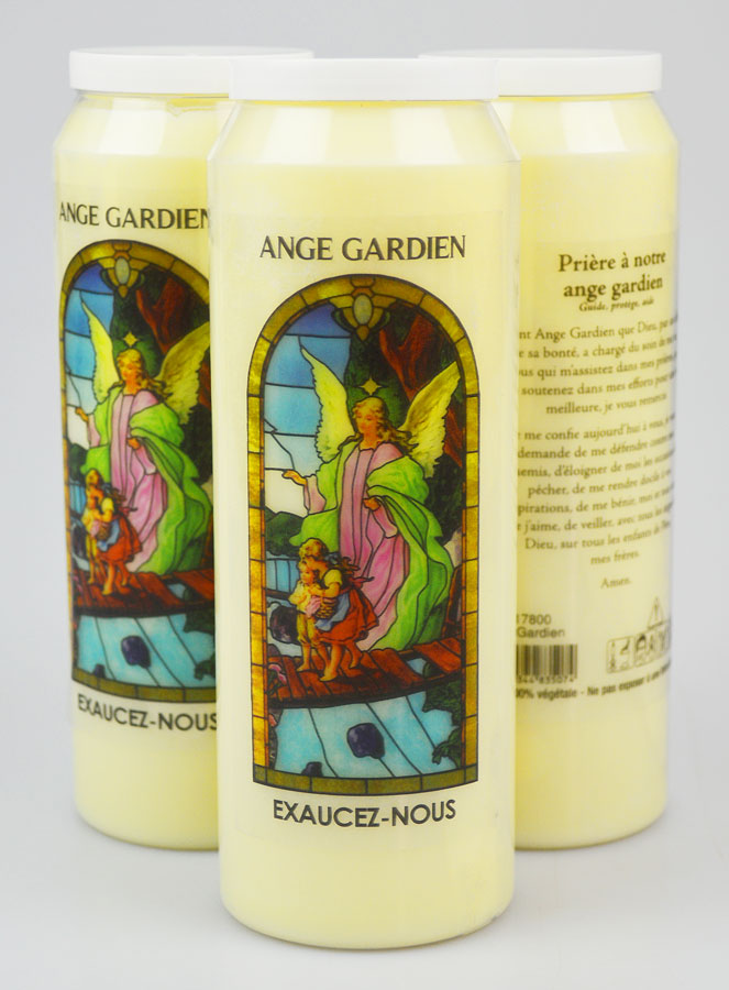3 Bougies de Neuvaine à son Ange-Gardien avec Prière (pic 1)