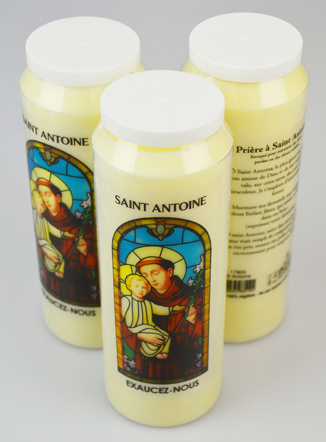 3 Bougies de Neuvaine à Saint Antoine avec Prière (pic 2)