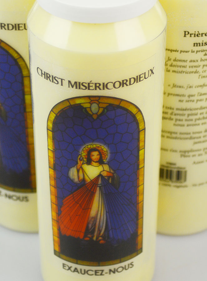 3 Bougies de Neuvaine au Christ Miséricordieux avec Prière (pic 4)