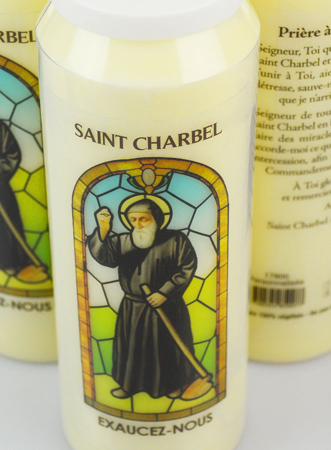 3 Bougies de Neuvaine à Saint Charbel avec Prière (pic 4)