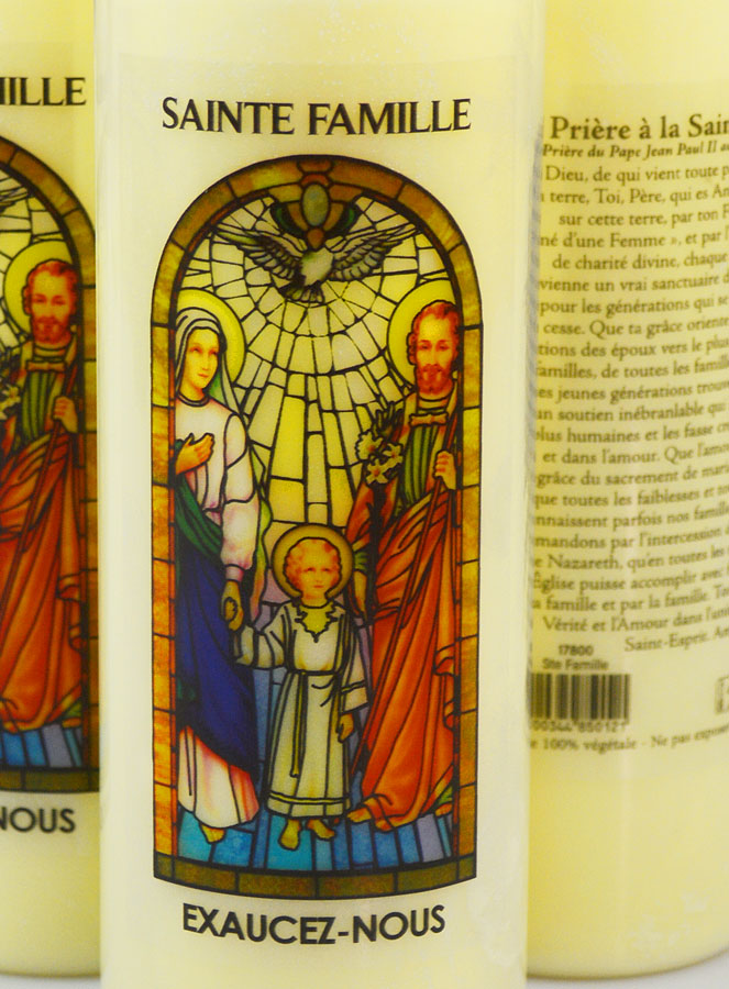 3 Bougies de Neuvaine à la Sainte Famille avec Prière (pic 3)