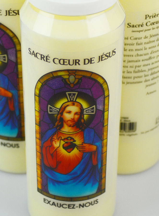 3 Bougies de Neuvaine au Sacré Coeur de Jésus avec Prière (pic 4)