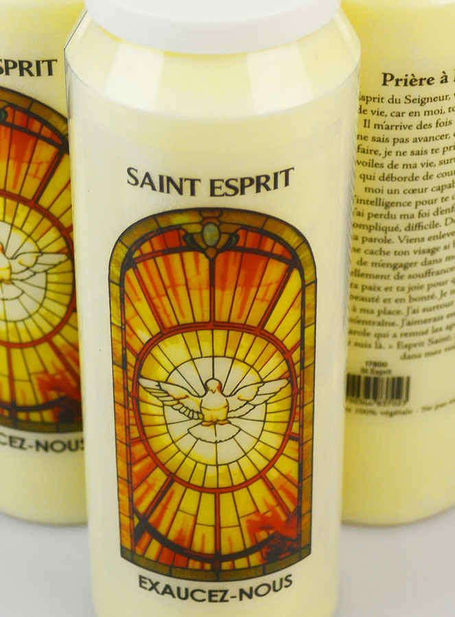 3 Bougies de Neuvaine au Saint Esprit avec Prière (pic 4)