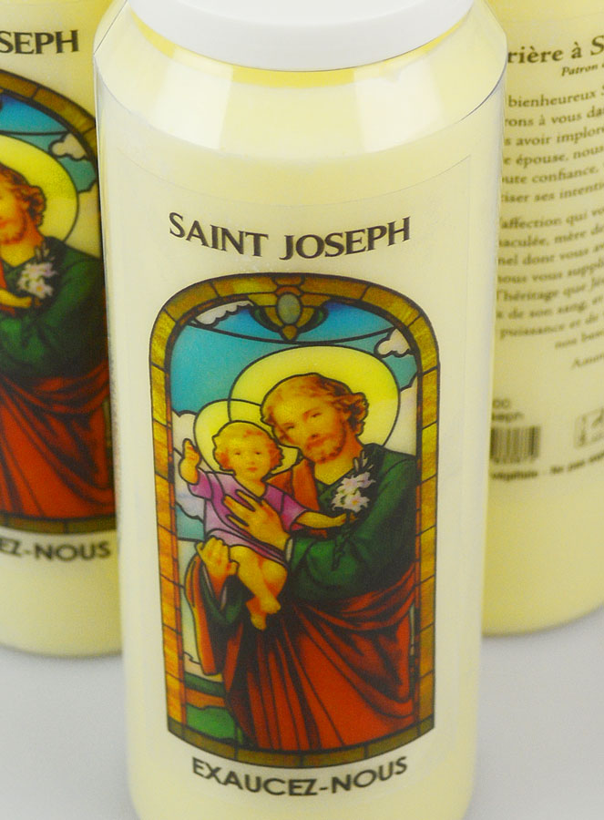 3 Bougies de Neuvaine à Saint Joseph avec Prière (pic 4)