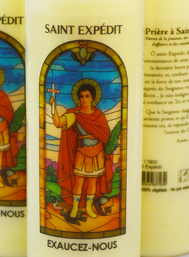 3 Bougies de Neuvaine à Saint Expédit avec Prière (pic 3)
