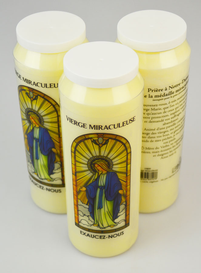 3 Bougies de Neuvaine à la Vierge Miraculeuse avec Prière (pic 2)
