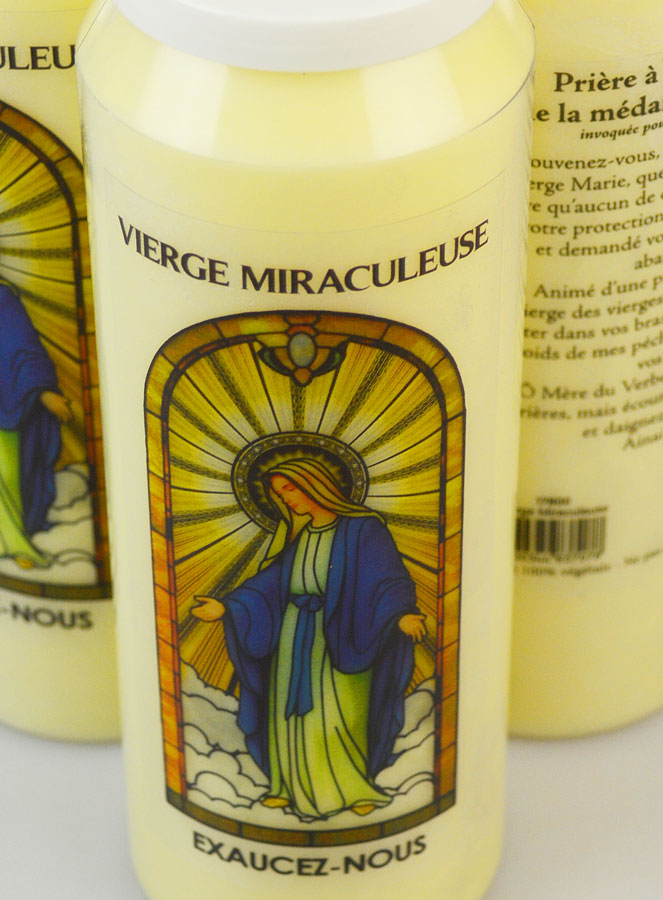 3 Bougies de Neuvaine à la Vierge Miraculeuse avec Prière (pic 4)