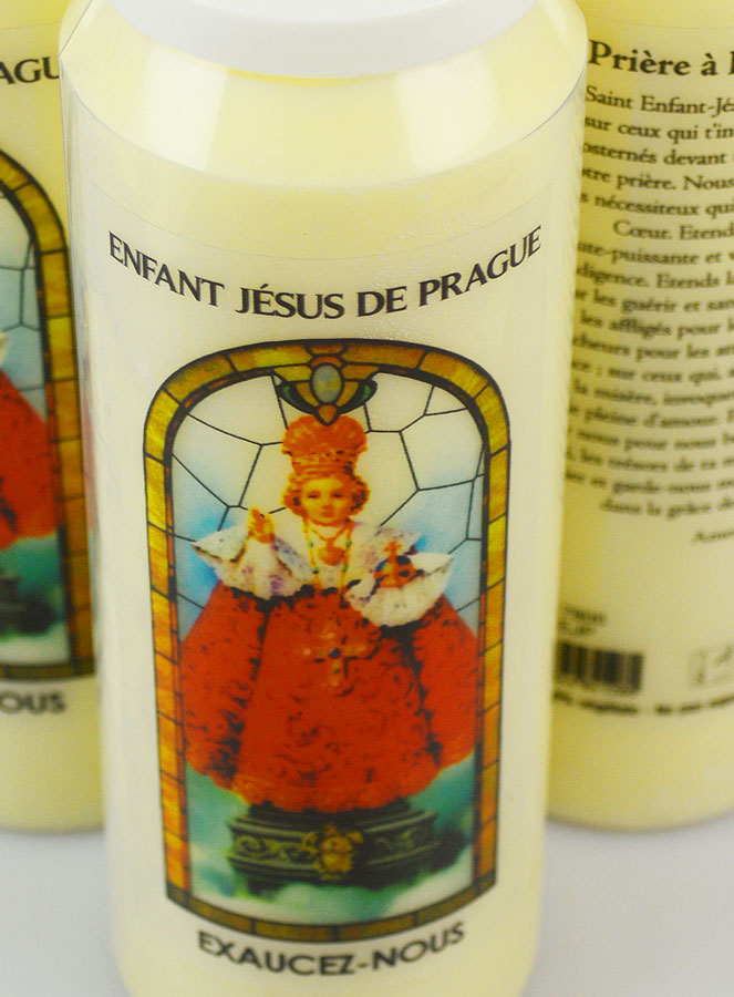 3 Bougies de Neuvaine à l'Enfant Jésus avec Prière au Dos (pic 4)