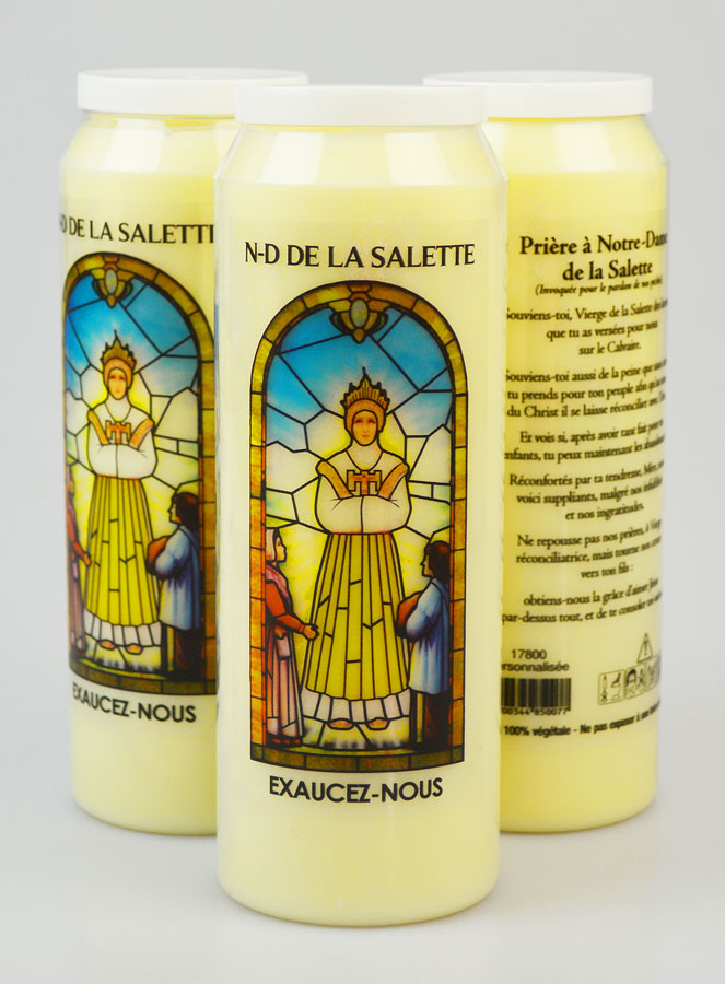 3 Bougies de Neuvaine à Notre Dame de la Salette avec Prière (pic 1)
