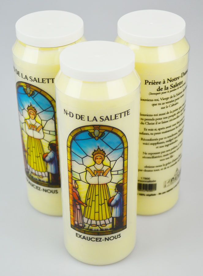 3 Bougies de Neuvaine à Notre Dame de la Salette avec Prière (pic 2)