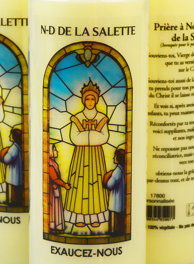 3 Bougies de Neuvaine à Notre Dame de la Salette avec Prière (pic 3)