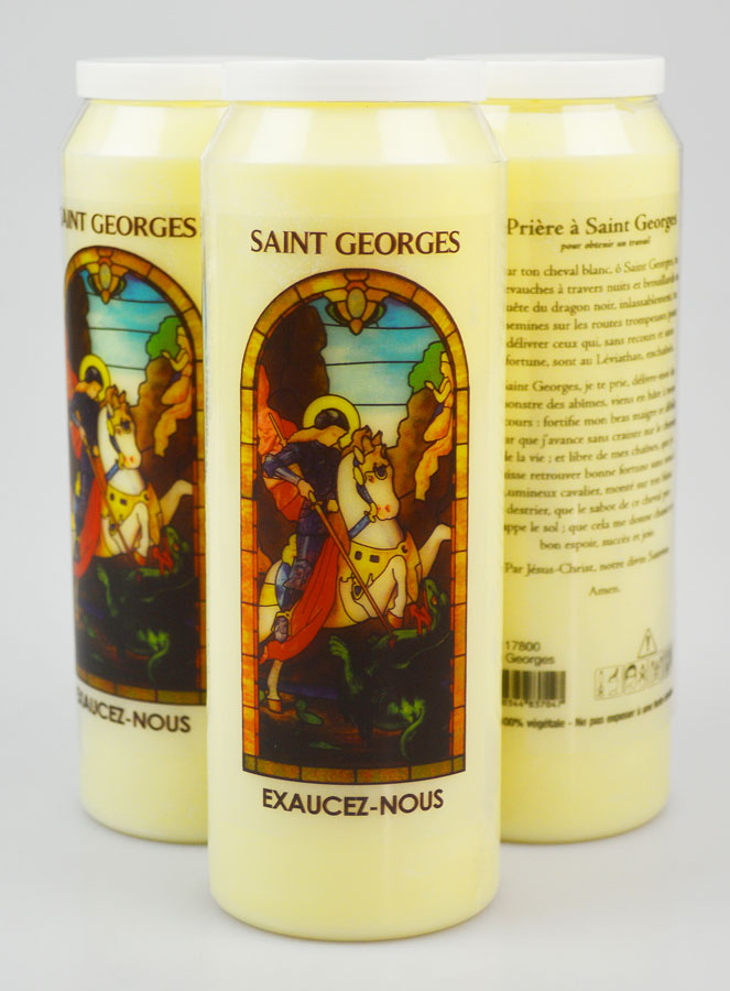 3 Bougies de Neuvaine à Saint Georges avec Prière (pic 1)