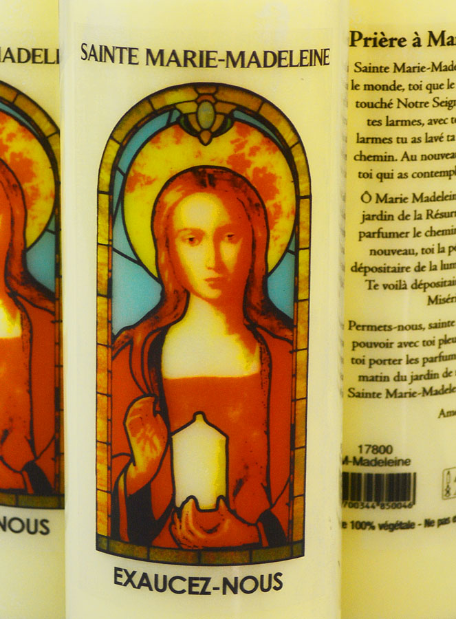 3 Bougies de Neuvaine à Sainte Marie-Madeleine avec Prière (pic 3)