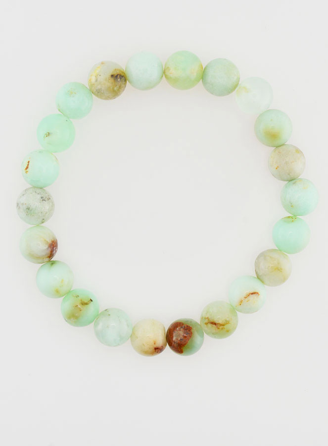 Bracelet en Pierre Naturelle de Chrysoprase A - 8mm (pic 1)