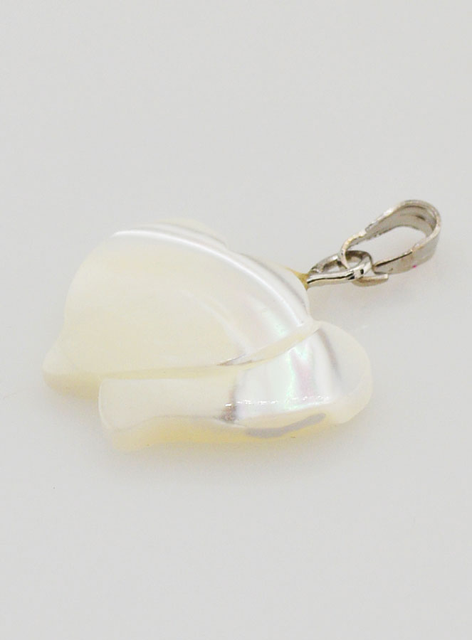 Pendentif Double Coeur en Coquille Véritable (pic 3)