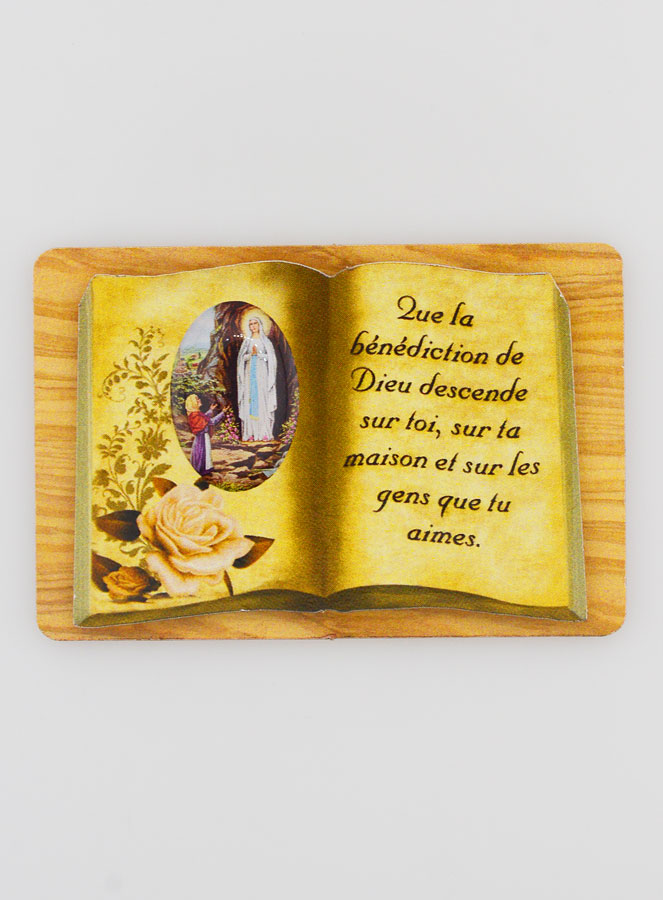 Chevalet Livre 6cm - Notre Dame de Lourdes (pic 1)