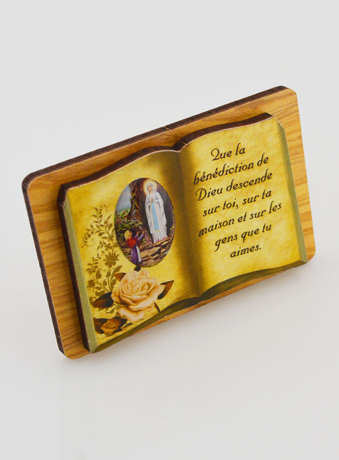 Chevalet Livre 6cm - Notre Dame de Lourdes (pic 3)