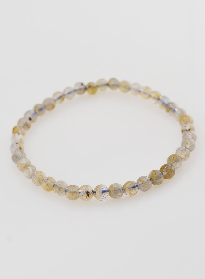 Bracelet en Pierre Naturelle de Labradorite A - 4mm (pic 2)