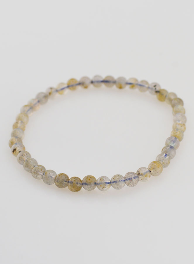Bracelet en Pierre Naturelle de Labradorite A - 4mm (pic 3)