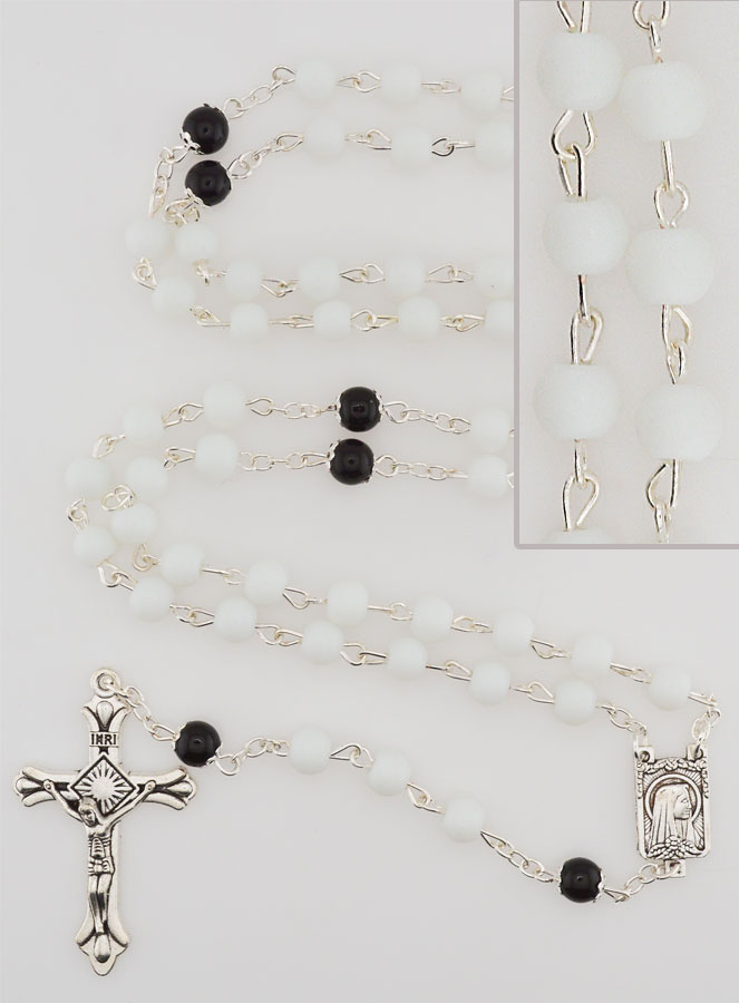 Chapelet de Lourdes Blanc (pic 1)