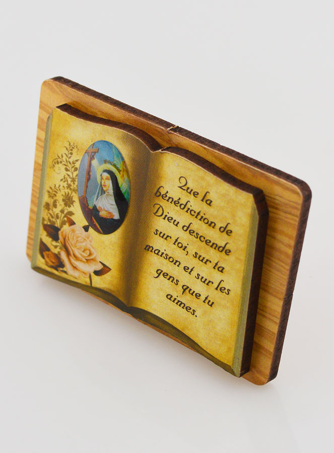 Chevalet Livre 6cm - Sainte Rita (pic 2)