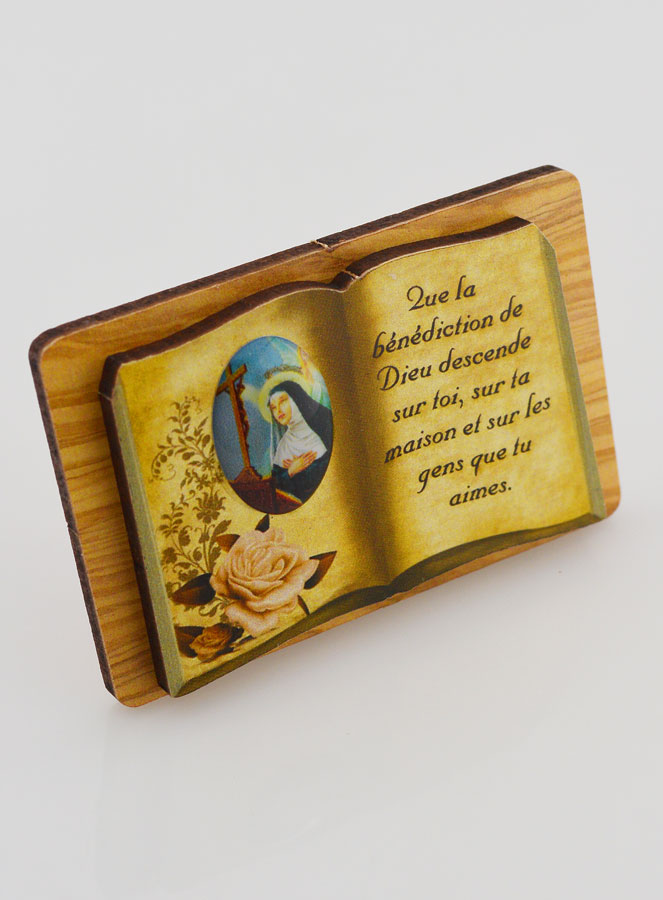 Chevalet Livre 6cm - Sainte Rita (pic 3)