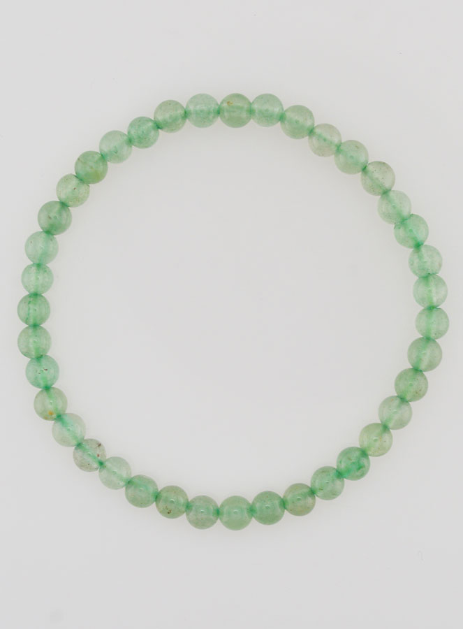 Bracelet en Pierre Naturelle d'Aventurine Verte - 4mm (pic 1)