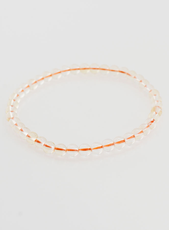 Bracelet en Pierre Naturelle de Citrine - 4mm (pic 3)