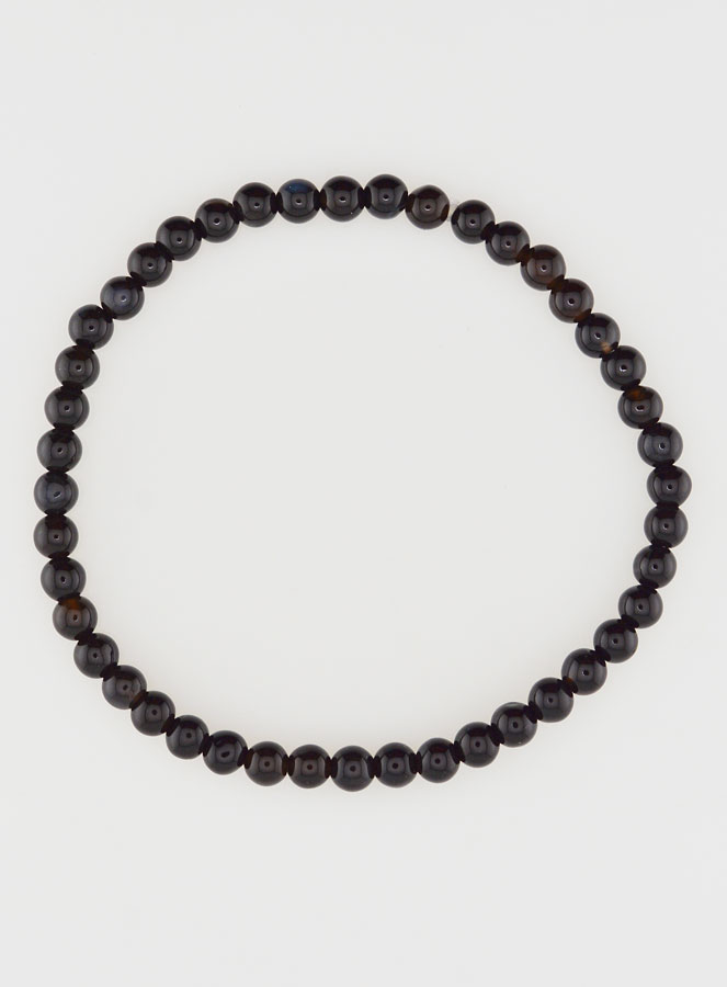 Bracelet en Pierre Naturelle d'Onyx - 4mm (pic 1)